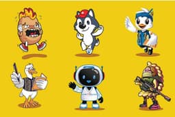 Desain maskot/karakter untuk berbagai keperluan