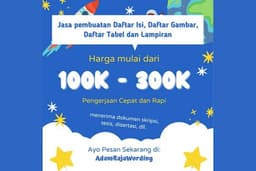 Jasa Pembuatan Daftar Isi, Daftar Gambar, dan Daftar Tabel Otomatis