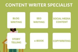 Content Writer Specialist Berkualitas dan Sehari Jadi