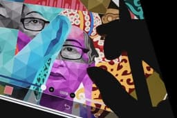 Custom portrait polygon art illustration