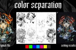 Jasa Pisah Warna dan Halftone Sablon Manual