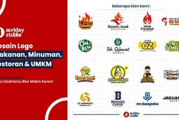 Desain Logo Makanan, Minuman, Restoran dan Produk UMKM | Lisensi Komersial & Lolos HAKI