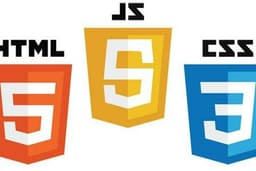 Plain HTML, CSS, Javascript