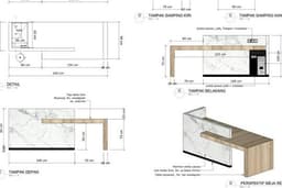 2d Furniture Interior Gambar Kerja - Rumah, Cafe, Klinik, dll