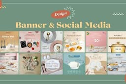 Design Social Media Content, E-commerce/Marketplace & Web Banner, Ads Post, Thumbnail High Quality