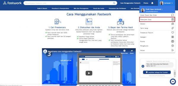 Cara Menyembunyikan Atau Menunjukkan Produk Pekerjaan Di Fastwork