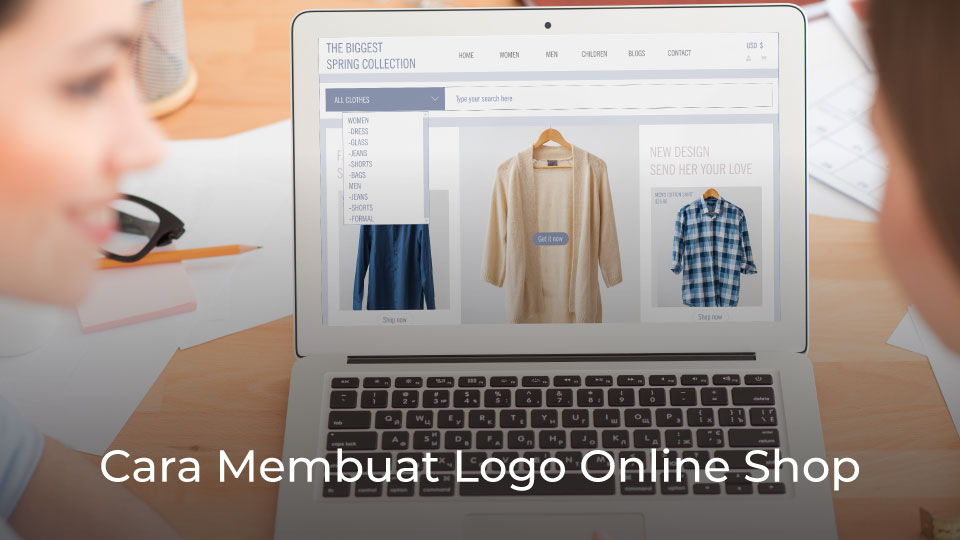 cara membuat logo online shop